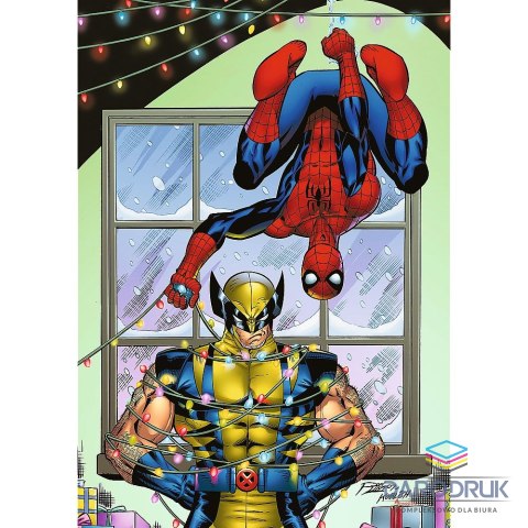 Trefl Puzzle Xmass Spider-Man & Wolverine: Święta 1000 el. Trefl (12088)