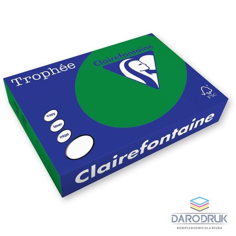 Trophee Papier kolorowy A4 kolorowy zielony ciemny 500k. 80g Trophee (xca41783)