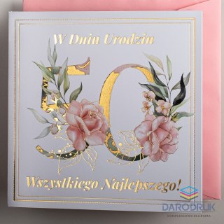 Art Nuvo Kartka składana C6 urodzinowy Art Nuvo (5902973359565)