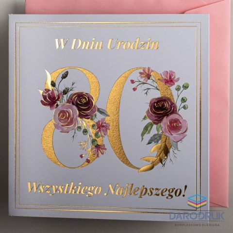 Art Nuvo Kartka składana C6 urodzinowy Art Nuvo (5902973359565)