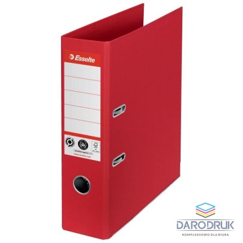 Esselte Segregator dźwigniowy neutralny pod względem emisji CO2 No.1 A4 75mm czerwony Esselte (627568)