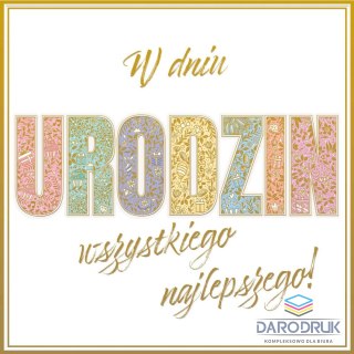 Henry Kartka składana kw KARNET KW TŁ NAPIS Henry (5907465666022)