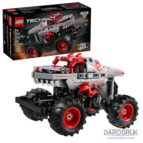 Lego Klocki konstrukcyjne Technic Monster Jam™ ThunderROARus™ z napędem typu pull-back Lego (42200)