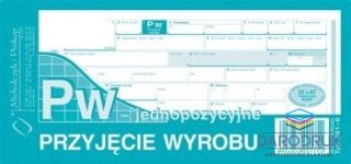 Michalczyk i Prokop Druk samokopiujący 1/3 A4 przyjęcie wyrobu jednopozycyjne 80k. Michalczyk i Prokop (381-8)