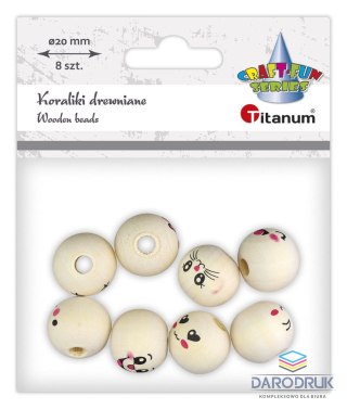 Titanum Ozdoba drewniana Craft-Fun Series koraliki 44209099 Titanum (25KBZ009)