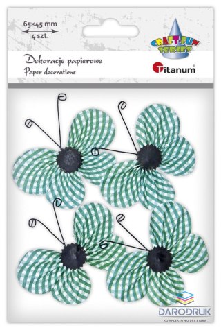 Titanum Ozdoba papierowa Craft-Fun Series motyle 3D Titanum (22YX0825-6B)