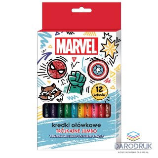 Beniamin Kredki ołówkowe Avengers trójkątne 12 kol. Beniamin