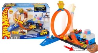 Hot Wheels Tor wyścigowy City Posterunek policji Hot Wheels (JBM71)