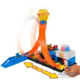 Hot Wheels Tor wyścigowy City Posterunek policji Hot Wheels (JBM71)