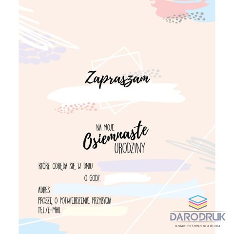Kukartka Zaproszenie Kukartka (ZP)