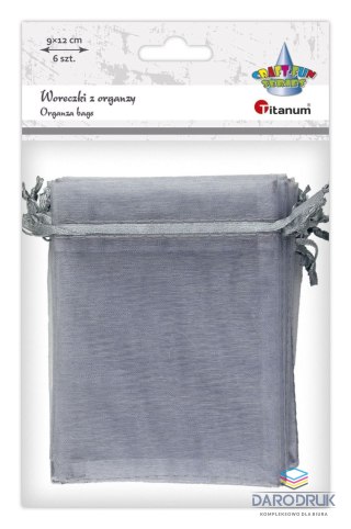 Titanum Organza Craft-Fun Series Woreczki z organzy szare Titanum (25BJ033127-4)