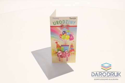 Top Graphic Kartka składana DL Lux Urodziny dzieci Top Graphic (DLXO)