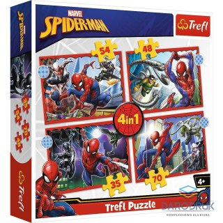 Trefl Puzzle Spider Man 4w1 el. Trefl (34384)