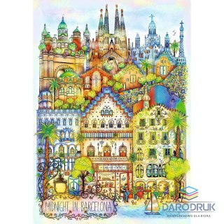 Trefl Puzzle premium plus O północy w Barcelonie 1000 el. Trefl (12074)