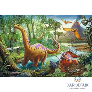 Trefl Puzzle wędrówka dinozaurów 60 el. Trefl (17319)