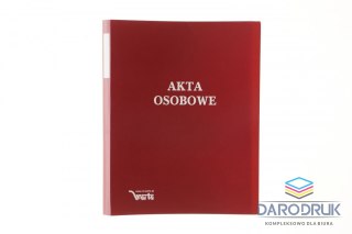 Warta Teczka do akt osobowych A4 zadrukowana ABCDE czerwony tektura Warta (1824-339-044)