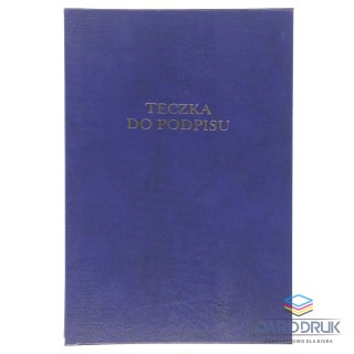 Barbara Teczka do podpisu A4 granatowy 12k. tektura pokryta folią Barbara (1822212)