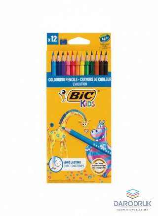 Bic Kids Kredki ołówkowe Evolution 12 kol 12 kol. Bic Kids (829029)