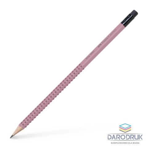 Faber Castell Ołówek Grip 2001 różowy z gumką B Faber Castell (217237 FC)