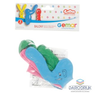 Godan Balon gumowy PREMIUM FIGURY 3 szt mix Godan (GB/PG10)