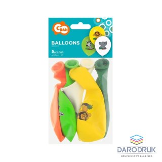 Godan Balon gumowy Safari 5szt. mix 300mm 12cal Godan (GZ-SAF5)