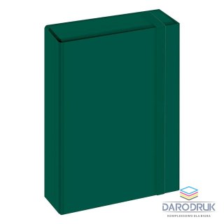 Interdruk Teczka z szerokim grzbietem na gumkę BOX A4 niebieska A4 niebieski Interdruk (5902277320360)