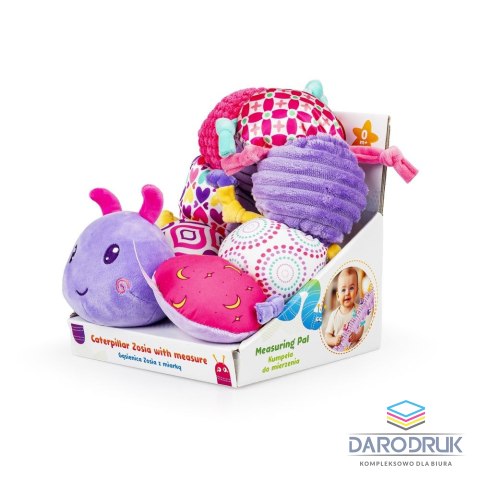 Jolly Baby Pluszak GĄSIENICA ZOSIA z miarką Jolly Baby (JB82608)