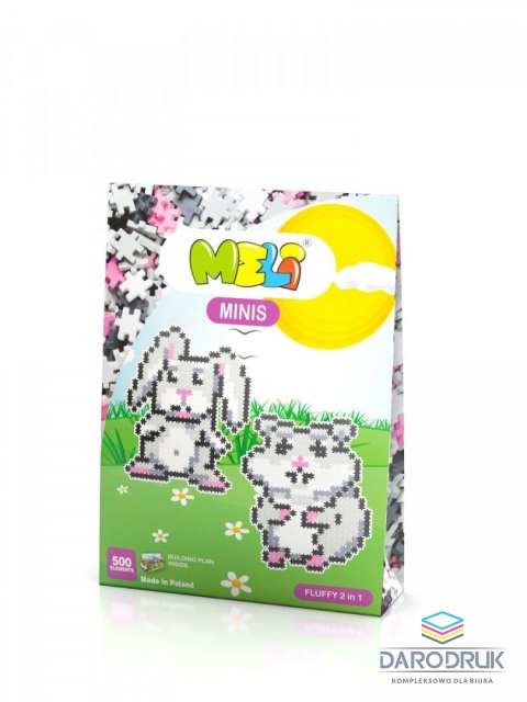 Meli Klocki plastikowe Minis Fluffy 2w1 500 el. Meli (50335)