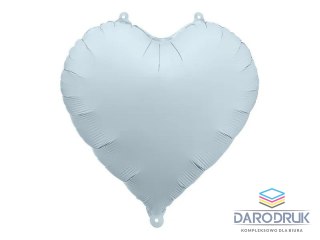 Partydeco Balon foliowy serce mglisty niebieski, 45cm 18cal Partydeco (FB9T-093)