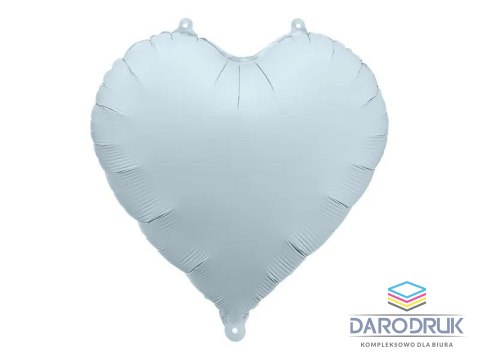 Partydeco Balon foliowy serce mglisty niebieski, 45cm 18cal Partydeco (FB9T-093)