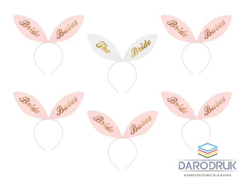 Partydeco Opaska Bride Squad, 29x25 cm (1 op. / 6 szt.) Partydeco (OP23)