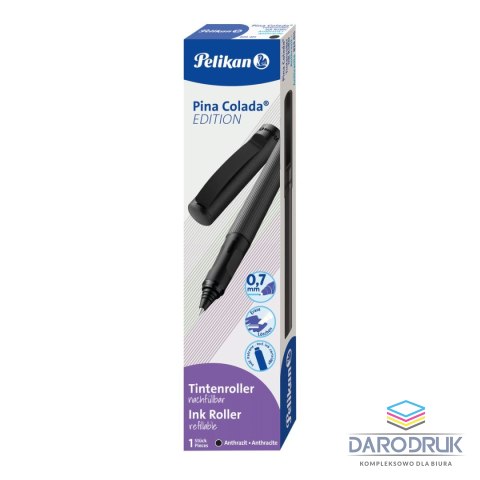 Pelikan Pióro kulkowe Pina Colada 824415 Antrac. metalik wkład niebieskie Pelikan (400191304)