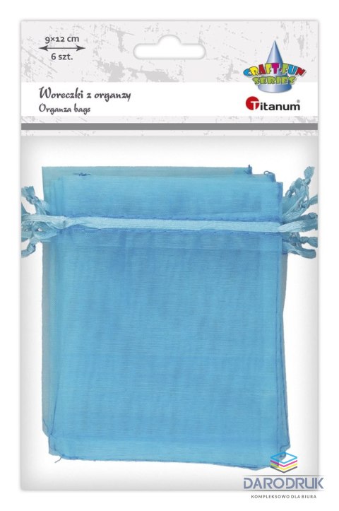 Titanum Organza Craft-Fun Series Woreczki z organzy turkusowy Titanum (25BJ033127-2)