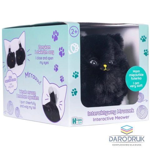 Tm Toys Pluszak interaktywny Huggy Luv kotek czarny Tm Toys (DKO0222)
