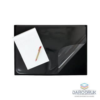 Biurfol Podkład na biurko czarny PVC PCW [mm:] 650x450 Biurfol (PB-05-01)