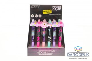 Cresco Długopis wymazywalny POWER GAME 5907464221949 wkład niebieski 0,5mm Cresco (450010-P)