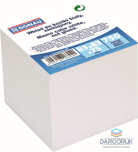 Donau Kostka papierowa biały [mm:] 83x83x 75 Donau (8309000-09)