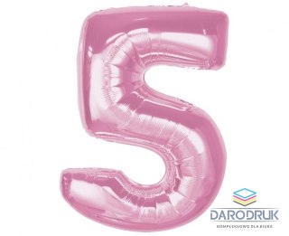 Godan Balon foliowy Smart, cyfra 5, j. różowa, 92 cm Godan (CH-S9J5)
