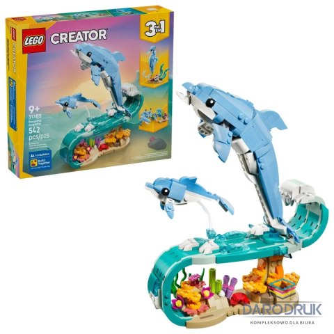 Lego Klocki konstrukcyjne Creator 3w1 Zwierzęta morskie: piękny delfin Lego (31385)