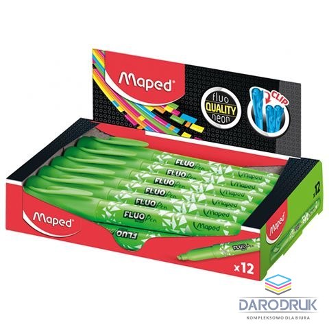 Maped Zakreślacz PEPS fluo wkład zielony 1,0-5,0mm Maped (734033)