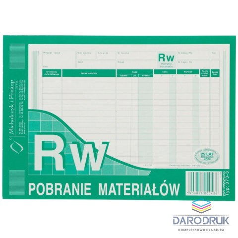 Michalczyk i Prokop Druk samokopiujący A5 Pobranie materiału (wielokopia) A5 80k. Michalczyk i Prokop (373-3)
