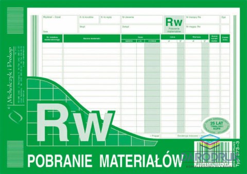 Michalczyk i Prokop Druk samokopiujący A5 Pobranie materiału (wielokopia) A5 80k. Michalczyk i Prokop (373-3)