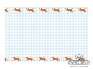 Partydeco Obrus Kratka z końmi papier [mm:] 1800x1200 Partydeco (OBP3)
