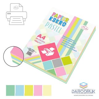 Protos Papier kolorowy A4 mix 160k. 160g Protos