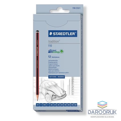 Staedtler Ołówek Zestaw Tradition (różne) Staedtler (S110C12)