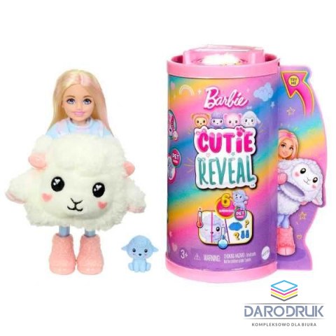 Barbie Lalka Cutie Reveal Chelsea Seria Słodkie stylizacje [mm:] 120 Barbie (HKR17)