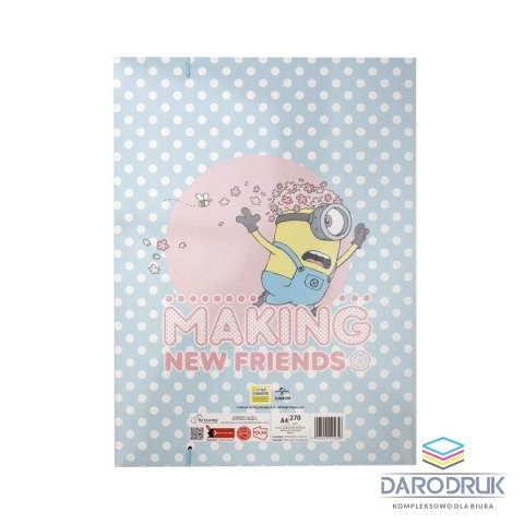 Beniamin Teczka kartonowa na gumkę Minionki-Kids A4 mix Beniamin (5658)