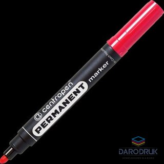 Centropen Marker permanentny wkład czerwony 2,5mm okrągła końcówka Centropen (8566)