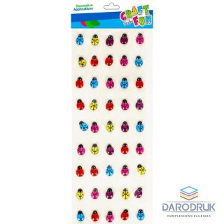 Craft Fun Kryształki Samoprzylepne biedronki mix Craft Fun (501447)