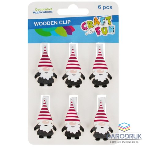 Craft With Fun Ozdoba drewniana Klamerki Xmass Craft With Fun (567219)